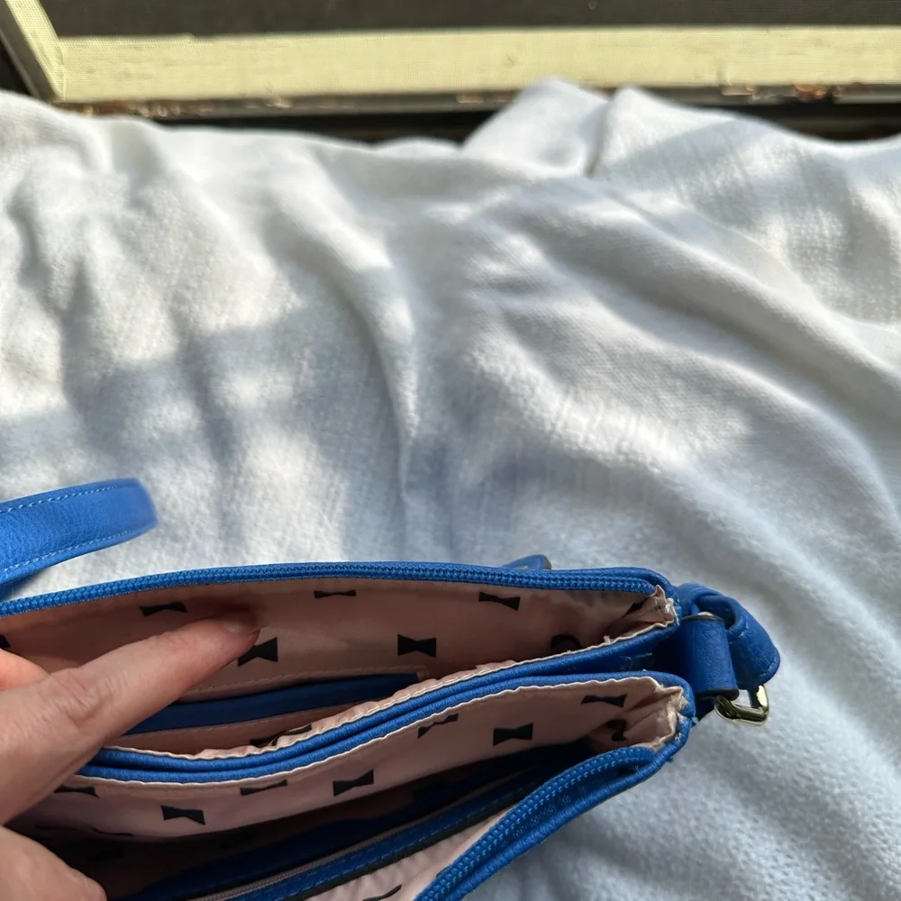 Blue purse for cross body or shoulder - Picture 3 of 6